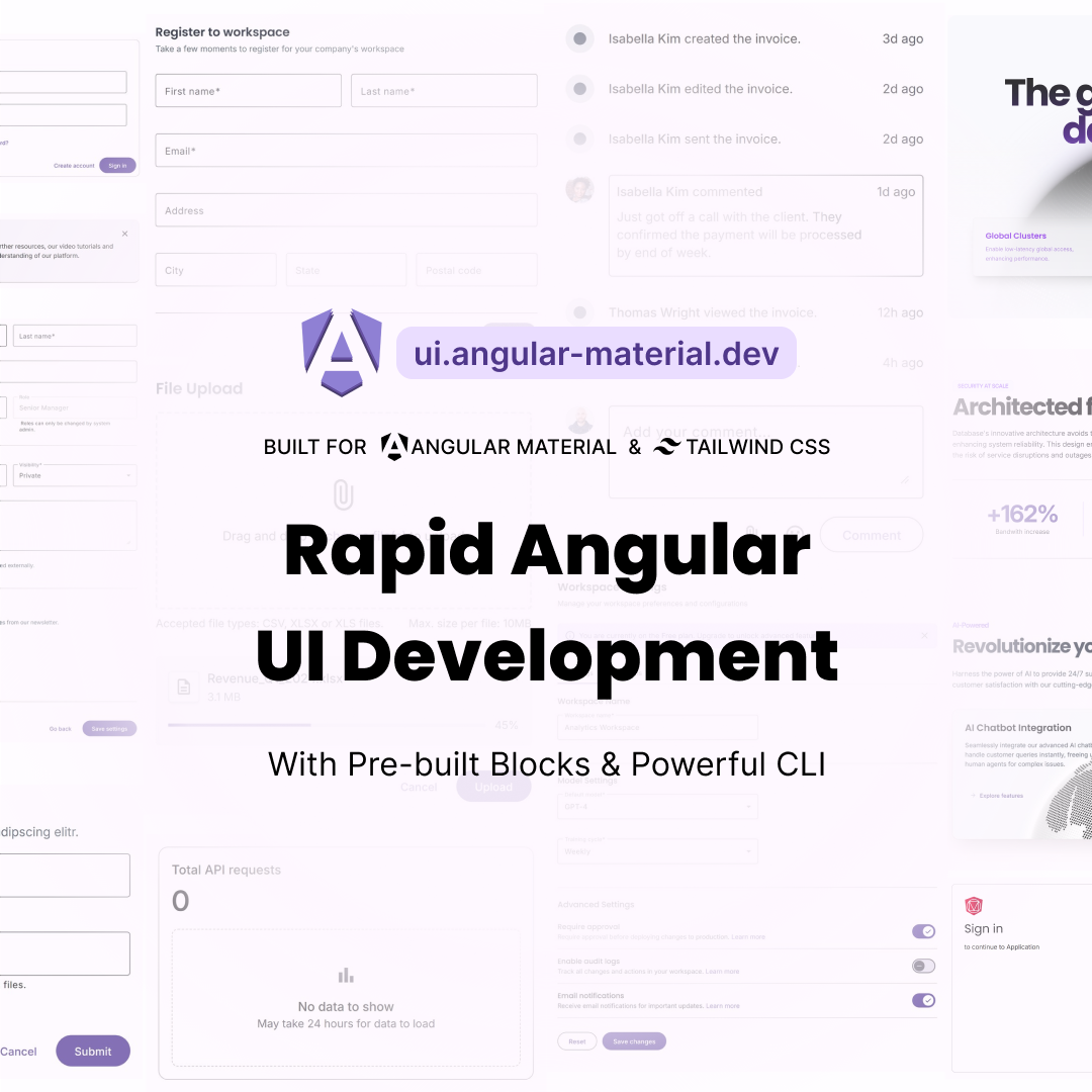 Angular UI - Build modern web interfaces as you learn from the ground up. Using tech stacks like Angular Material & SCSS.